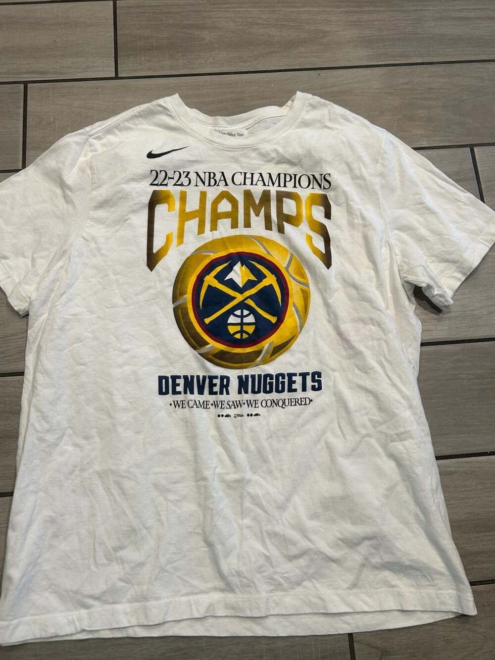 Nike Denver Nuggets 2022-23 NBA Finals Champions size XL